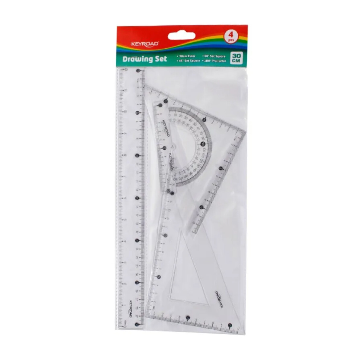 Juego de Geometria Keyroad 30cm 