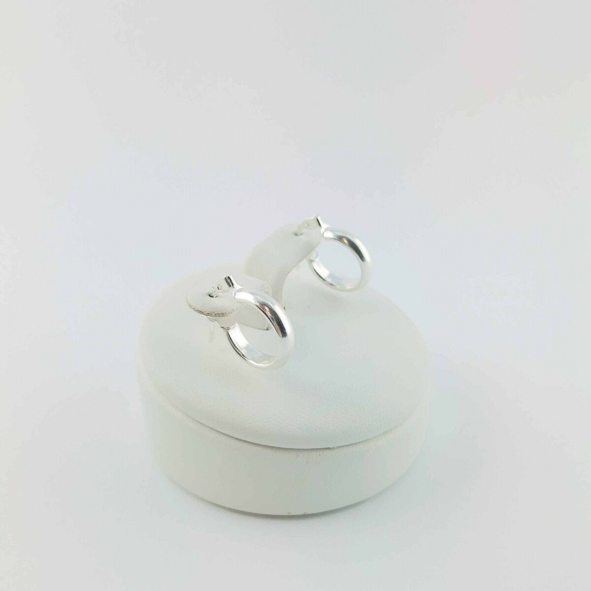 Par de aros de plata 925 bombé. 