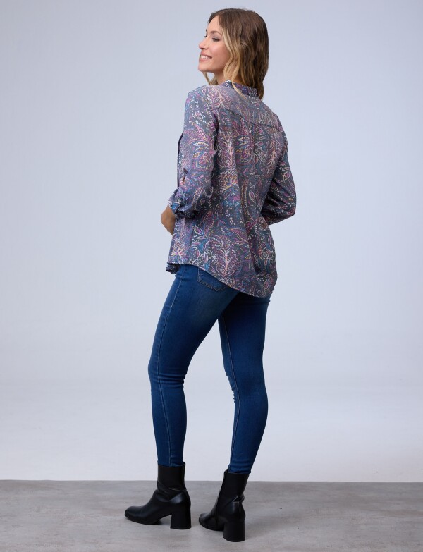 Camisa Print GRIS/MULTI