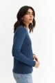 Remera m/l a rayas AZUL