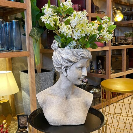 Escultura Cabeza Grecia Maceta Efecto Piedra Altura 37cm x Largo 28cm x Ancho 14cm Escultura Cabeza Grecia Maceta Efecto Piedra Altura 37cm x Largo 28cm x Ancho 14cm
