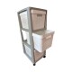 Cajonera Plástico Estantería 3 Cajones Almacenamiento Con Ruedas Cajonera Plástico Estantería 3 Cajones Almacenamiento Con Ruedas