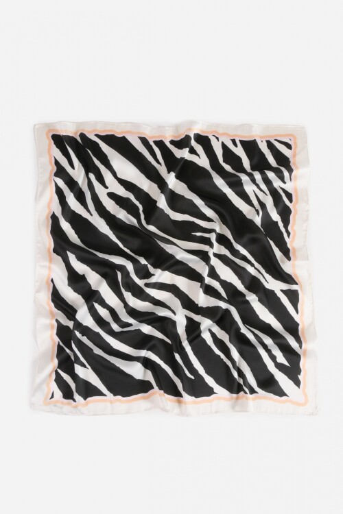 Pañuelo cebra negro