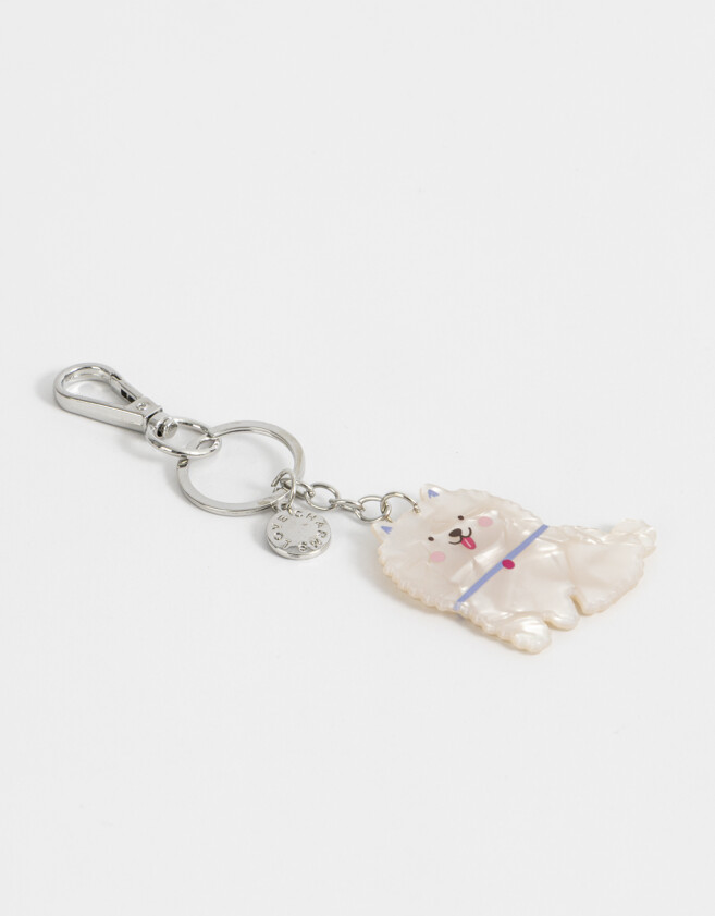 Llavero Acrilico Llavero Y Charm De Perrito - Combinacion Multicolor