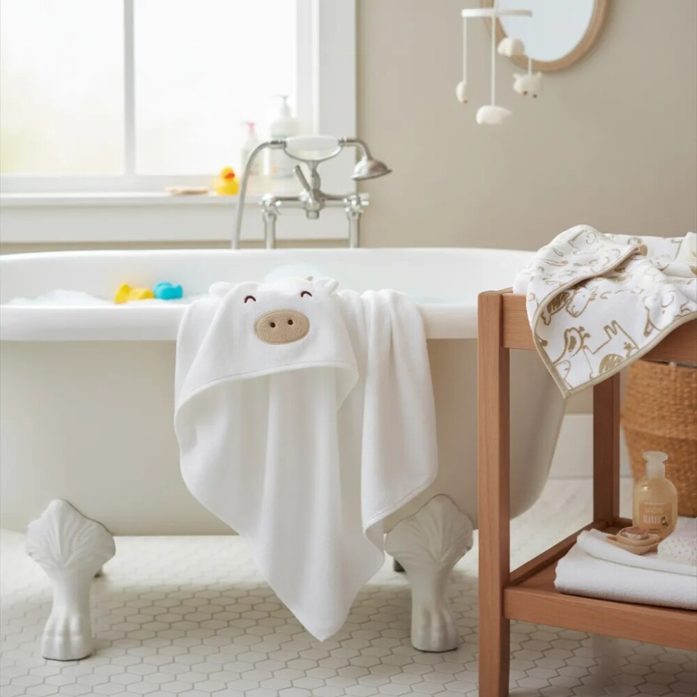 Set x2 toallas carters blanco