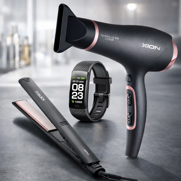 Combo Secador De Pelo Y Planchita Xion + Smartwatch X-watch55 De Regalo COMBO SECADOR XION + PLANCHITA + SMARTWA