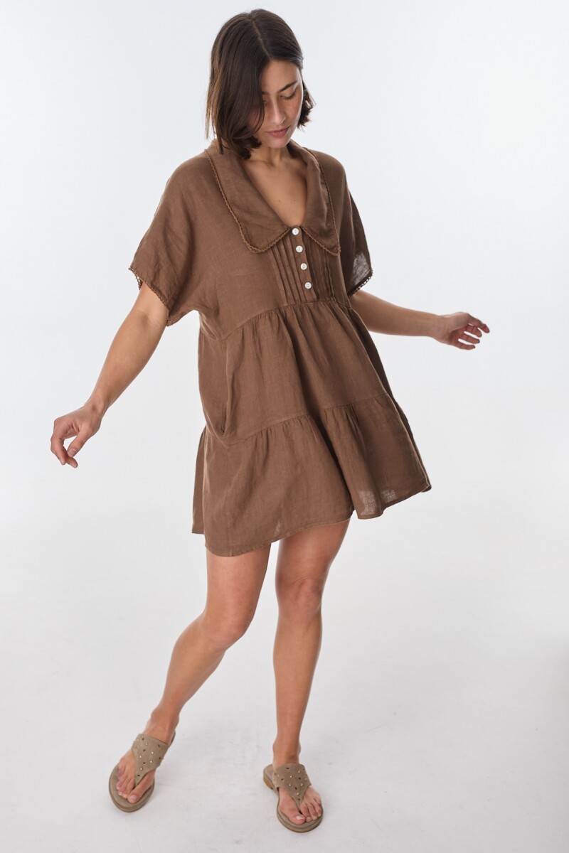 Vestido New Castello - Chocolate 