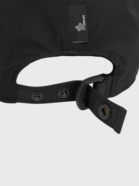 Moncler -Gorro con visera de poliéster Negro