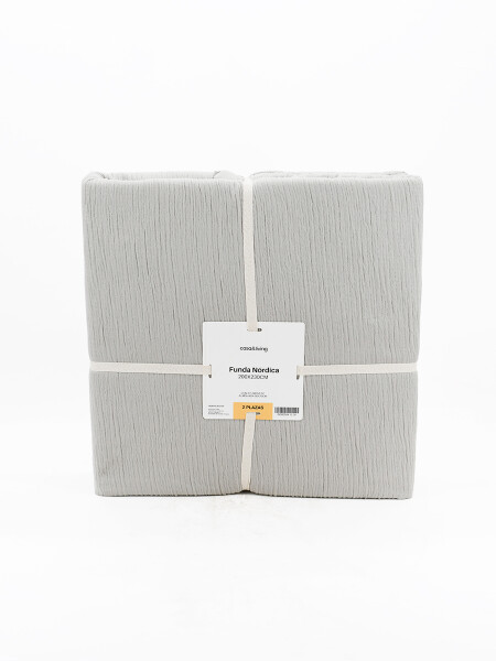 FUNDA NORDICA 2 PLAZAS + 2 FUNDAS BEIGE