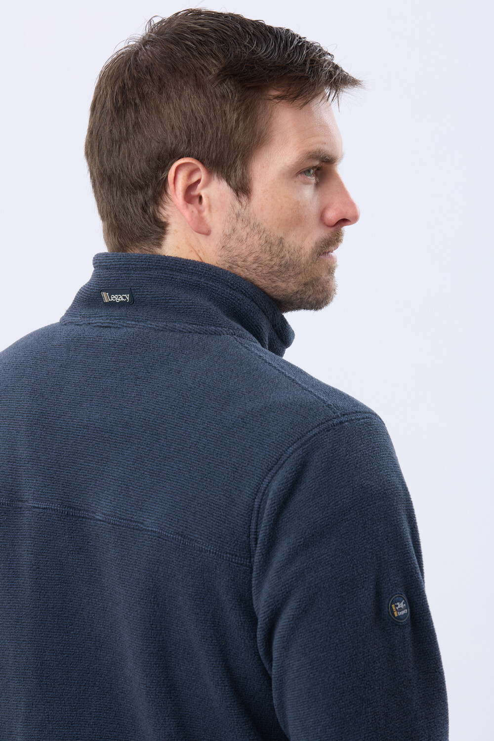 CAMPERA POLAR TEXTURADO LIVIANA Azul