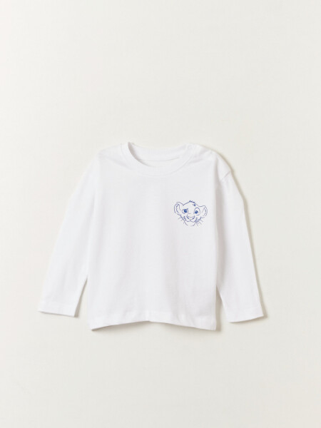 Remera estampa Rey León Blanco
