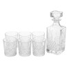 DECANTER DE VIDRIO C/VASOS 7PZAS Unica