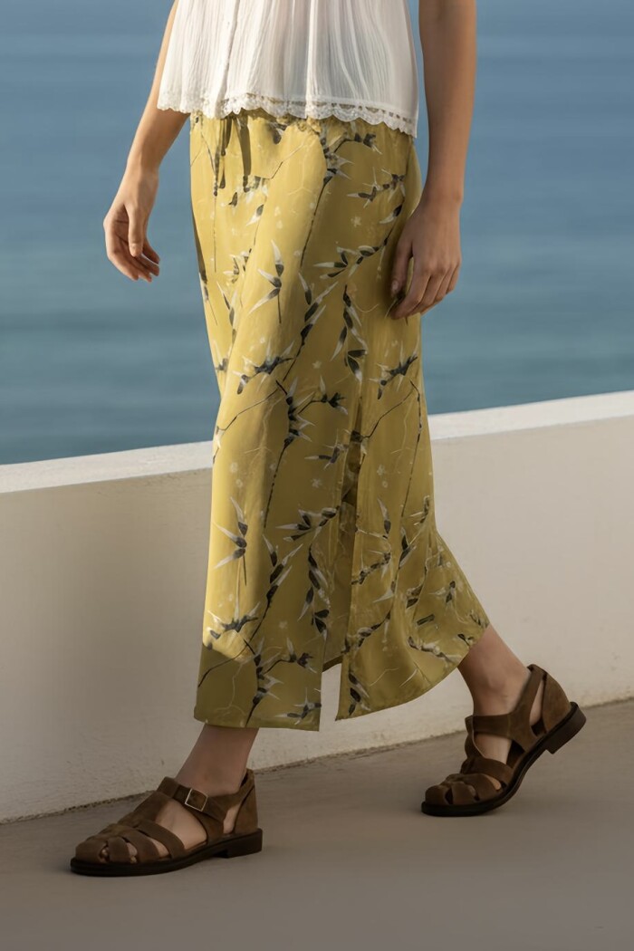 Falda Print Pistacho