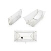 PACKBRN Set Baño Stokke Flexibath Plegable Con Reposera Transparente Y Beige