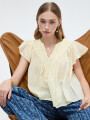 Blusa Glebe Amarillo Palido