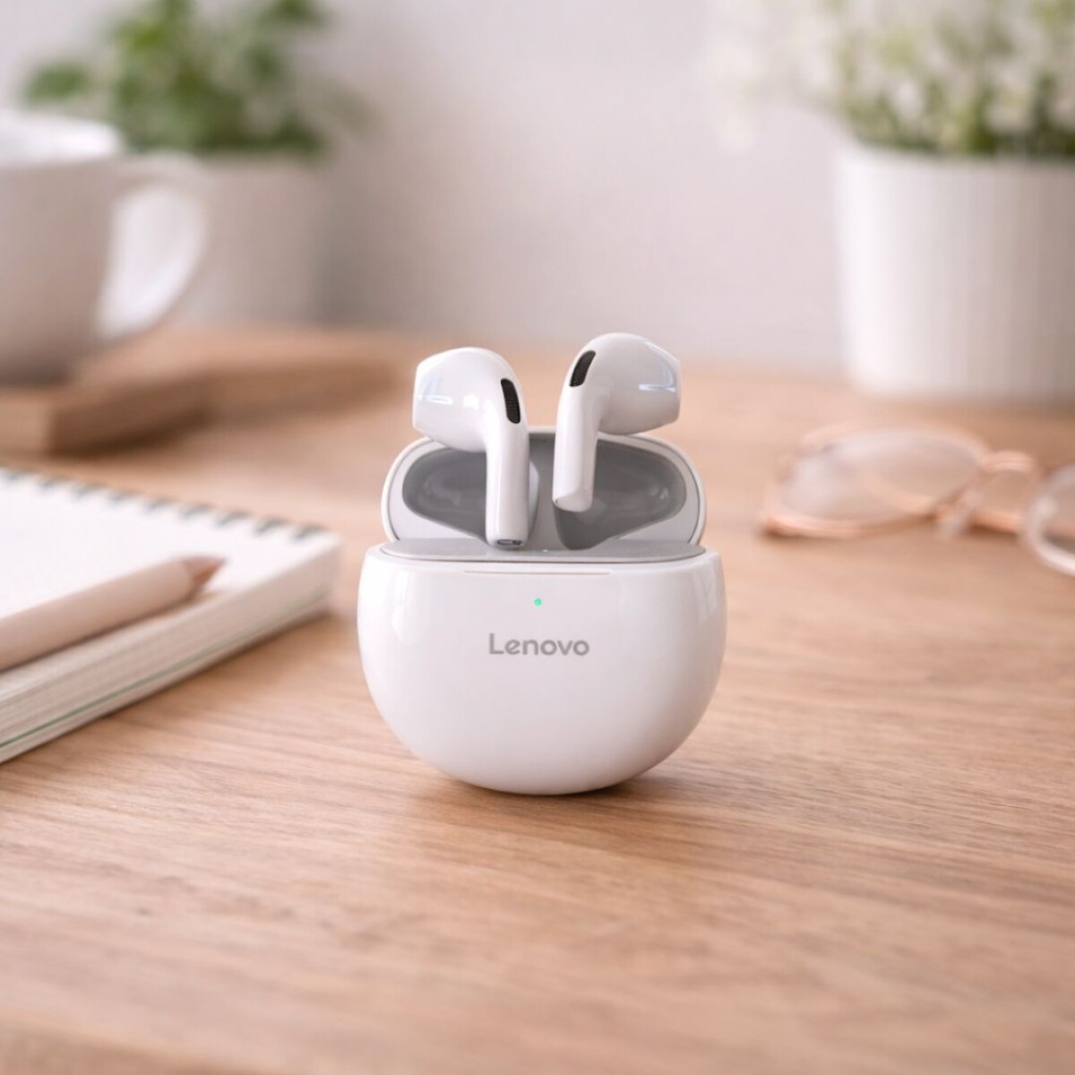 AURICULAR LENOVO BLUETOOTH HT38 - Blanco 