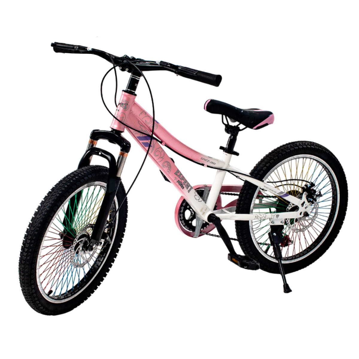 Bicicleta R20 Suspensión, Freno De Disco El Rey - Rosa 