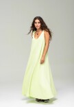 Vestido Nudo Verde Neon