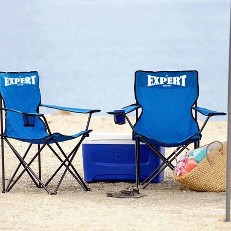 Silla Capitan Plegable Camping Pesca Resistente pvaso Azul