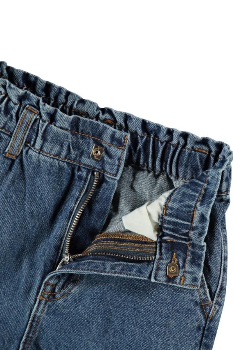 Regular Fit Mom Jeans Dark Blue Denim