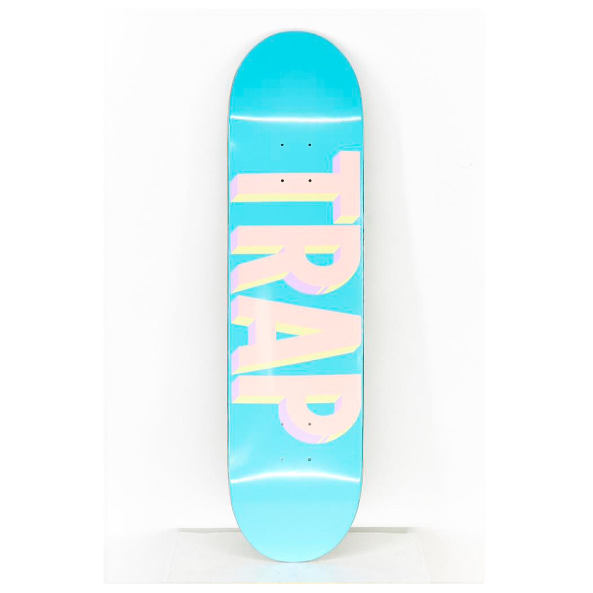 Deck Trap Block Logo 8.0" - Blue - (Sólo tabla - Lija incluída) 
