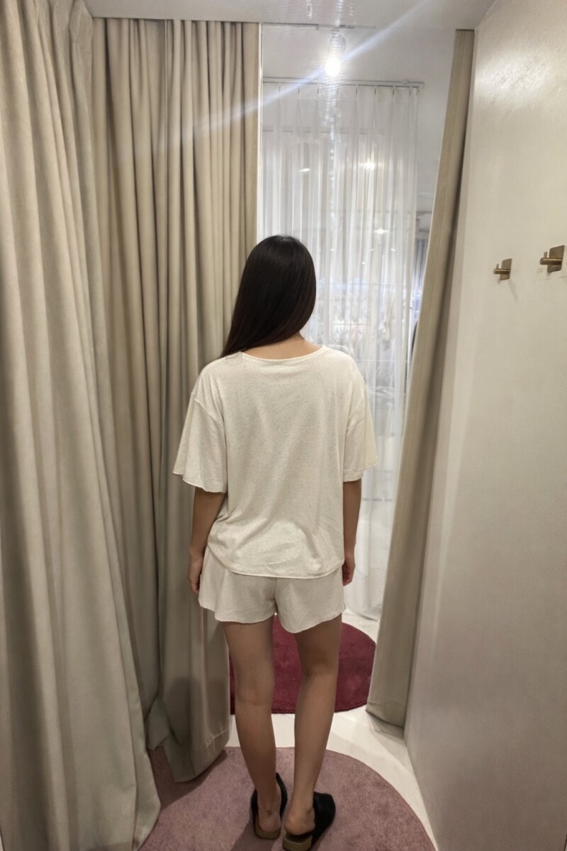 Pijama Dada Viscosa Lino Beige