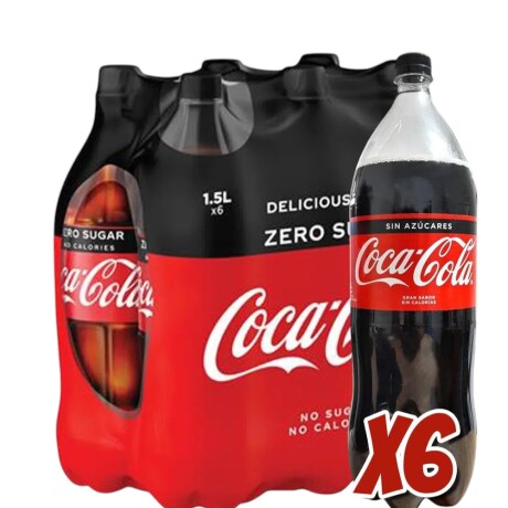 FUNDA X 6 UNIDADES COCA COLA 1.5 LT S/AZUCAR 001