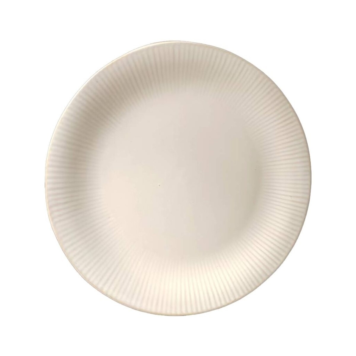 Plato De Postre D22Cm-Rayitas Natural 