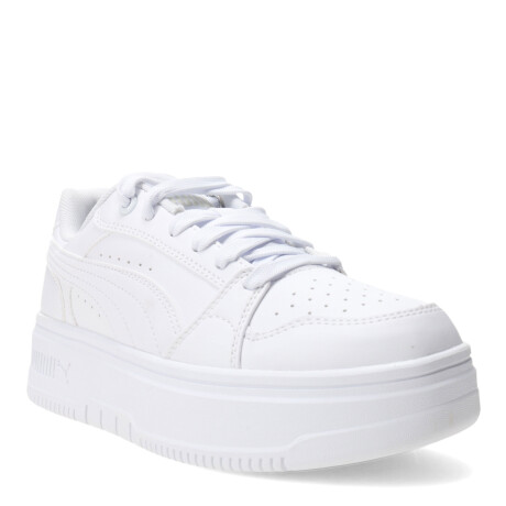 Championes de Mujer Puma Rebound Femme Low Blanco - Celeste Claro
