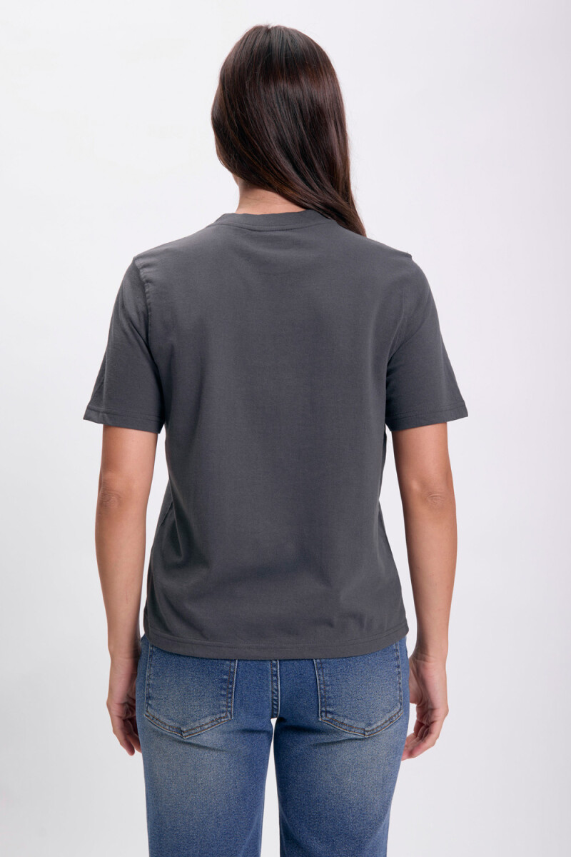 Remera estampa Gris Oscuro