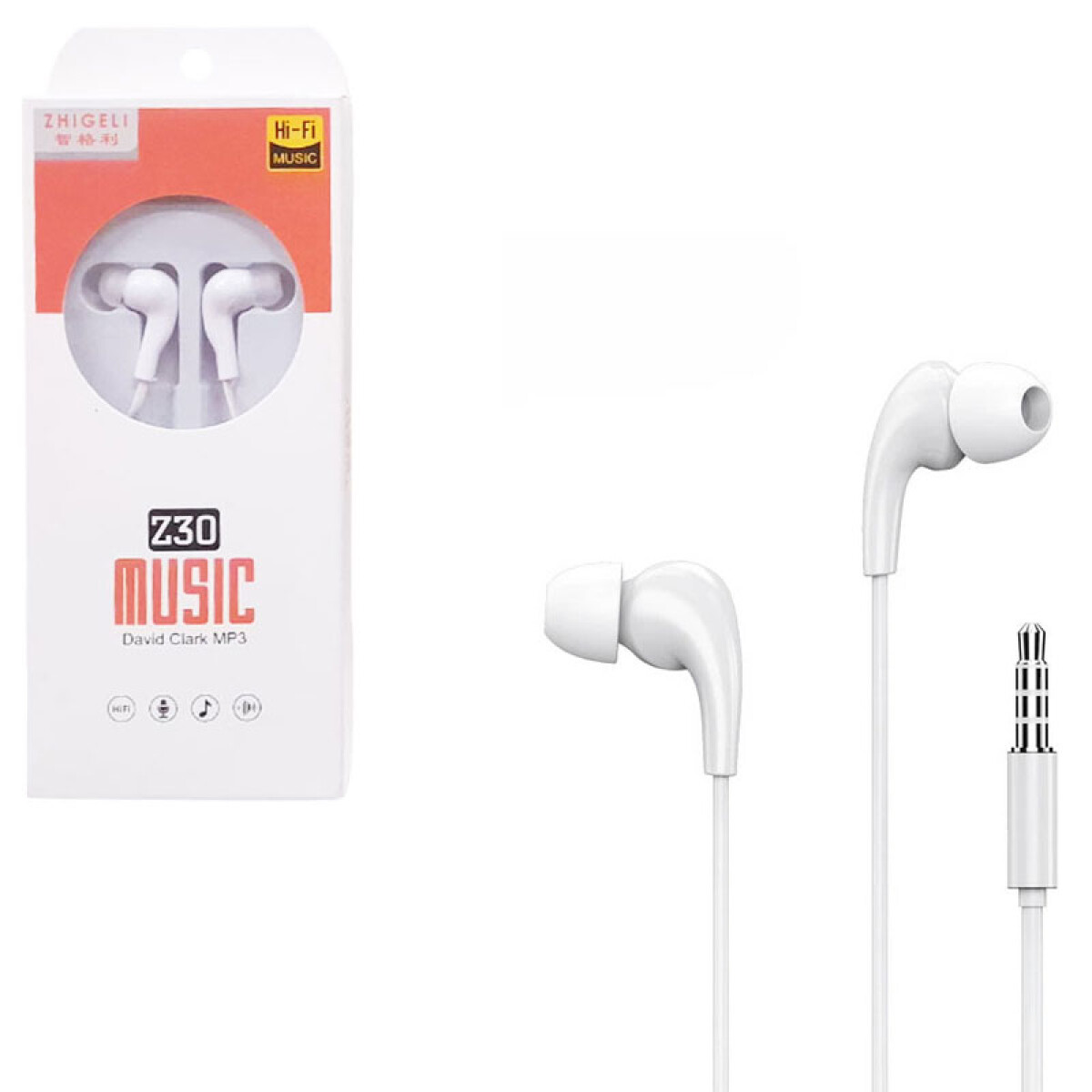 Auriculares estéreo Z30 en cajita - Auriculares Estéreo Z30 En Cajita 