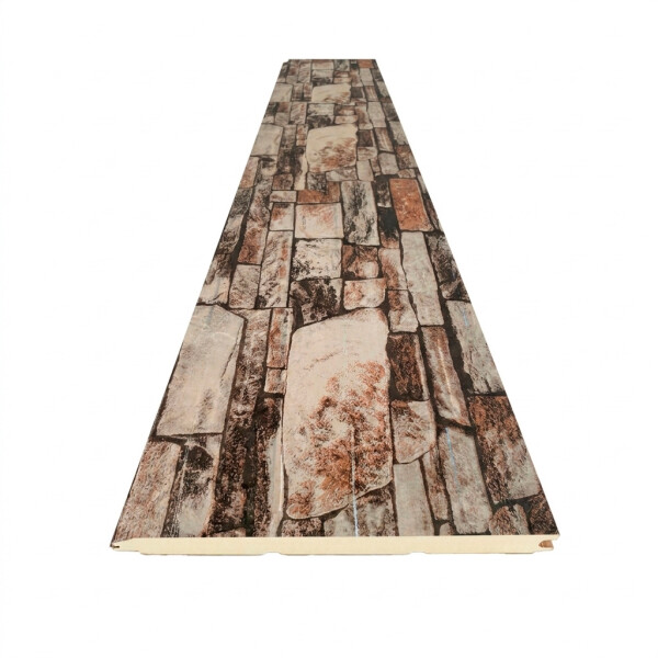 REVESTIMIENTO METAL SIDING MODELO LADRILLO GRIS OSCURO PIEDRA IRREGULAR 2.90 mts Revestimiento Metal Siding Modelo Ladrillo Gris Oscuro Piedra Irregular 2.90 Mts