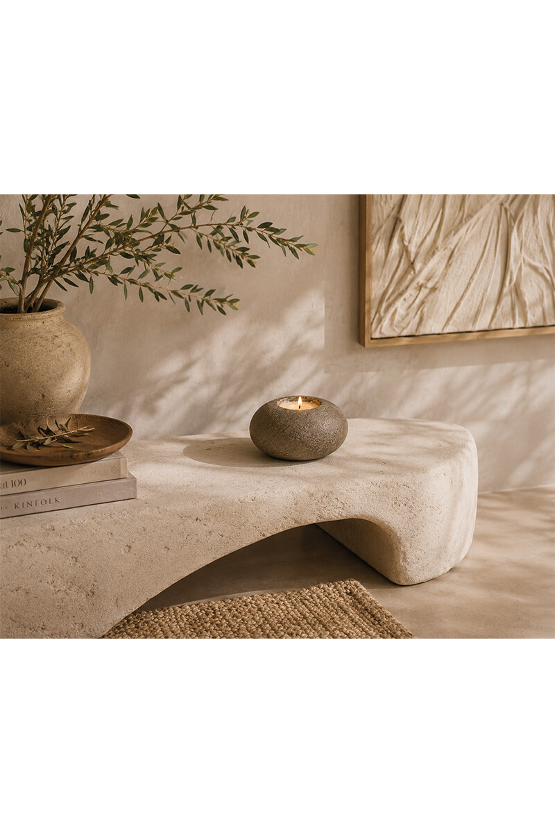 VELAS Y CANDELABROS CANDELABRO STONE 15X13X8H CM