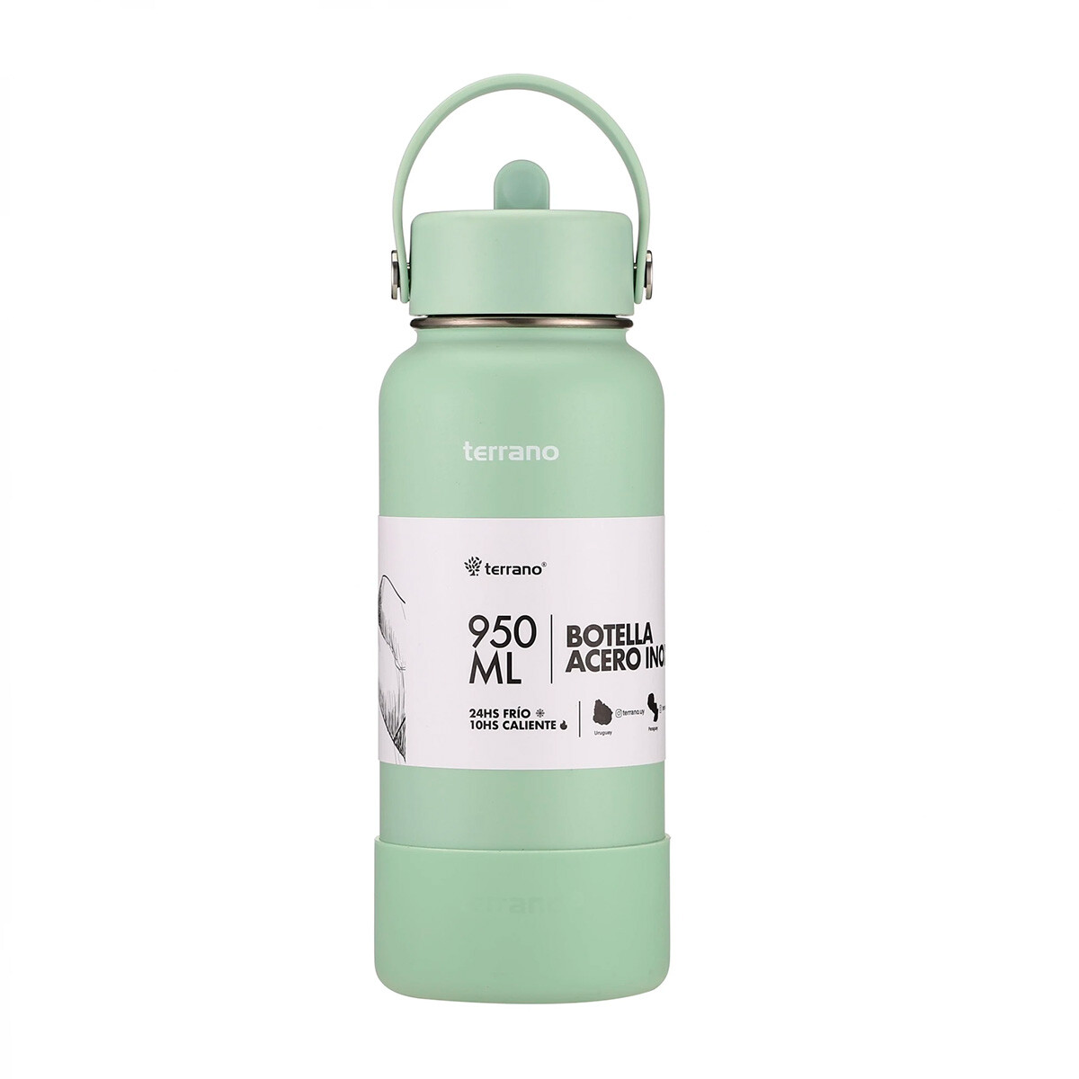 Botella Térmica Terrano 950ML con Pico - VERDE-AGUA 