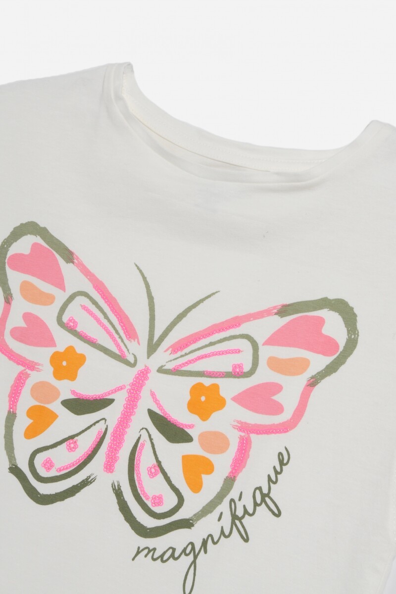 Remera Mariposa BLANCO
