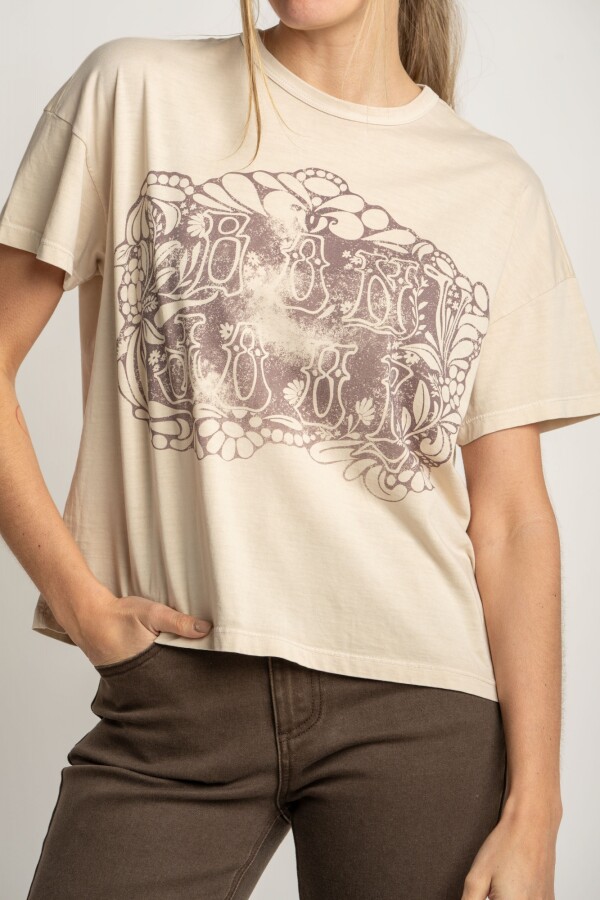 Remera Algodon Lavado Bon Jour Arena