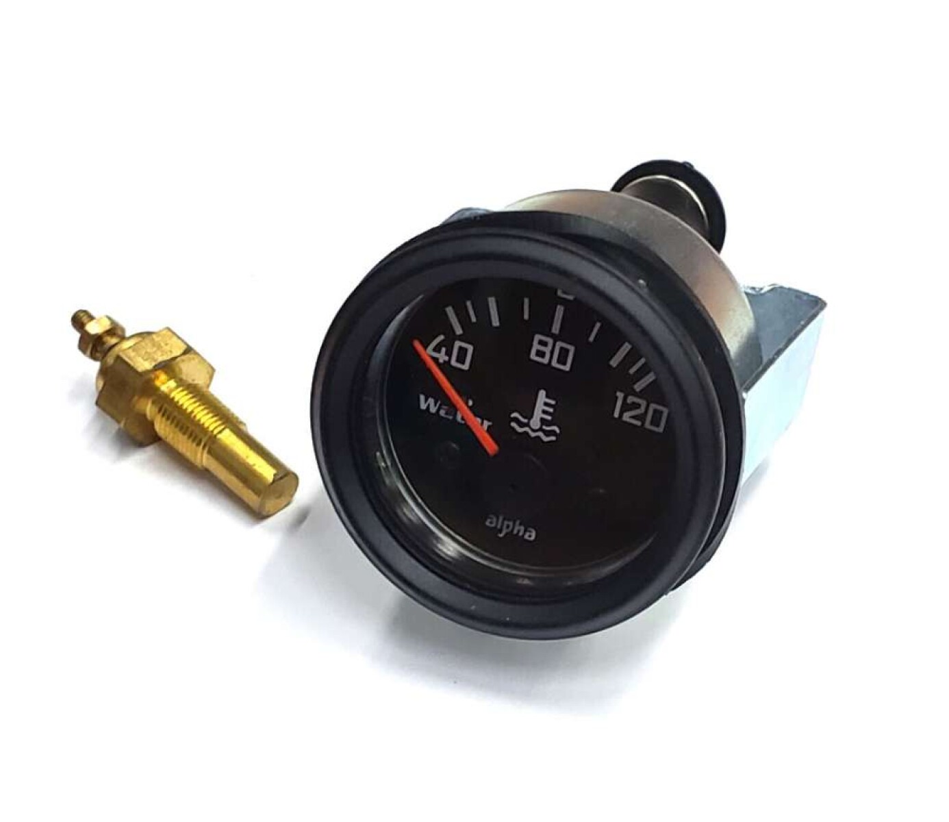 Instrumento Reloj Medidor Temperatura Agua Alpha - 12V 52Mm Electrico 