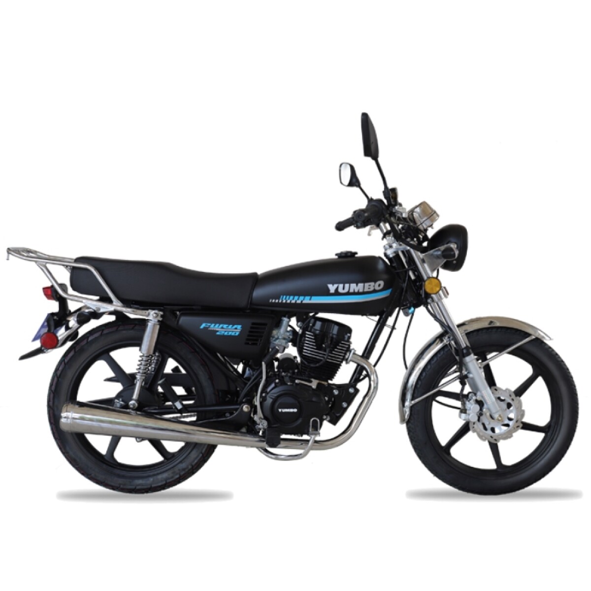 Moto Yumbo Calle Furia 200cc R/aleación - Negro Mate 