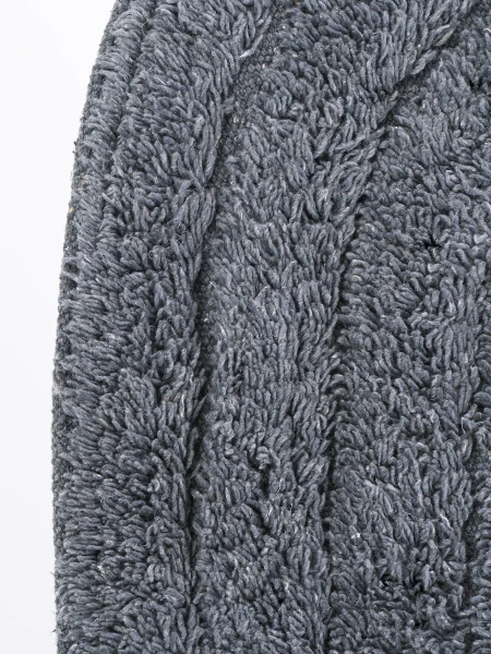 ALFOMBRA BAÑO OVAL GRIS
