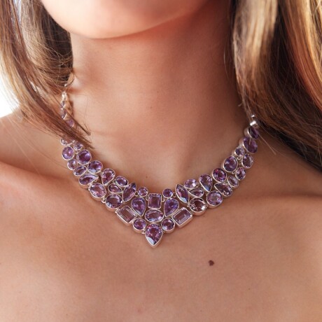 Collar Charlotte Amatistas - Plata 925 Collar Charlotte Amatistas - Plata 925