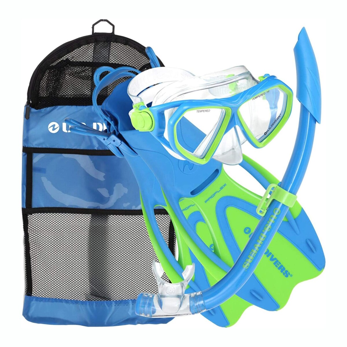 Kit De Buceo US DIVERS Junior FX Talle S - Blue 