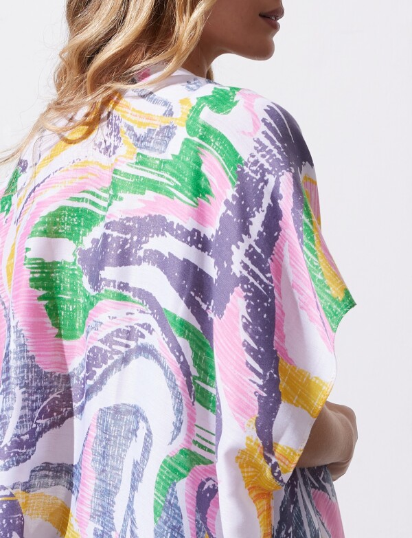 Kimono Printed MULTI/ROSA