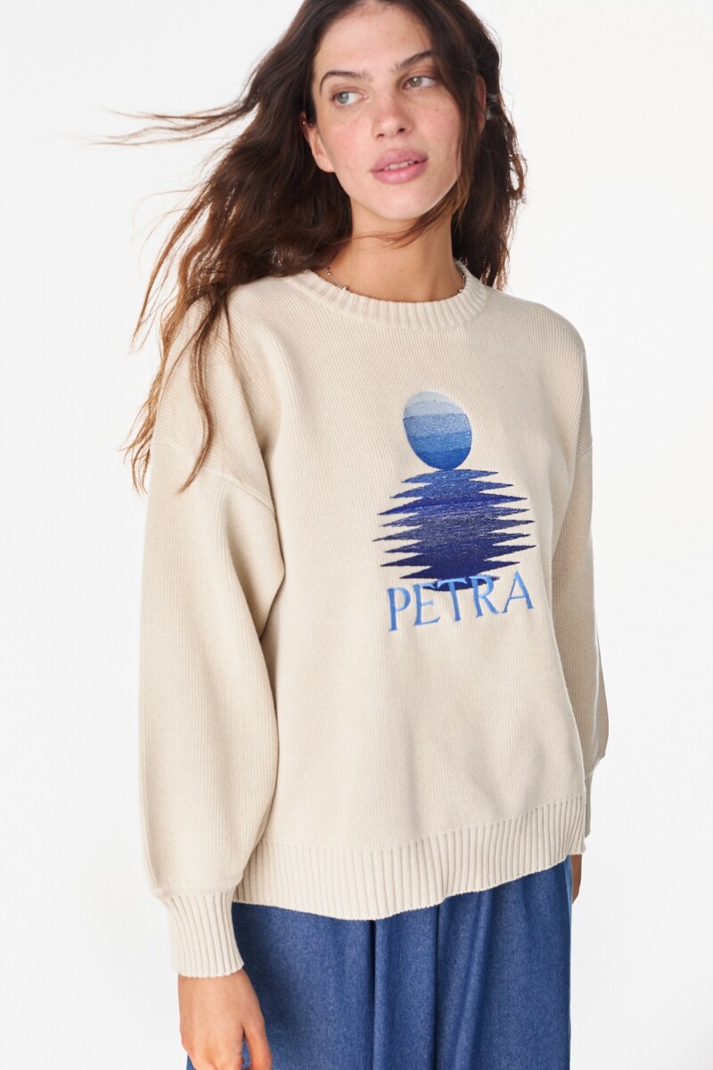 Sweater Reflejos Crudo