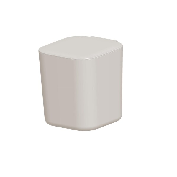 Papelera de escritorio gris