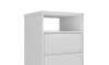 Mesa de Luz 2 Cajones SOUTH Plus Blanco