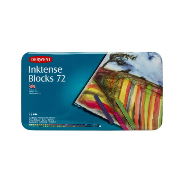 Barra de colores Inktense Derwent x 72 colores Única