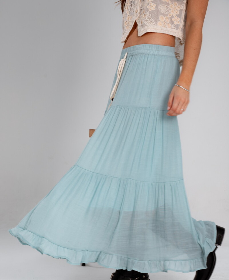 Pollera Isabella celeste