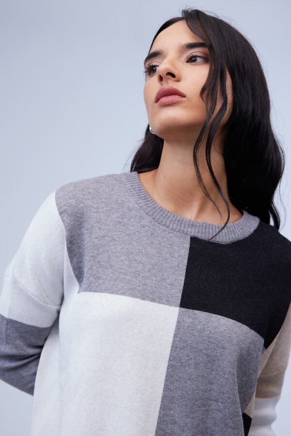 Buzo Colorblock GRIS/MULTI