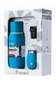 KIT V1 TERMO CLASICO 750ML SIN MANIJA TERRANO KIT V1 MATE + TERMO CLASICO 750ML AZUL ELECTRICO