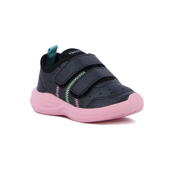 Pe Com Pe Calzado Deportivo Niña C/ Velcro - Negro/rosa Claro Negro-rosa Claro